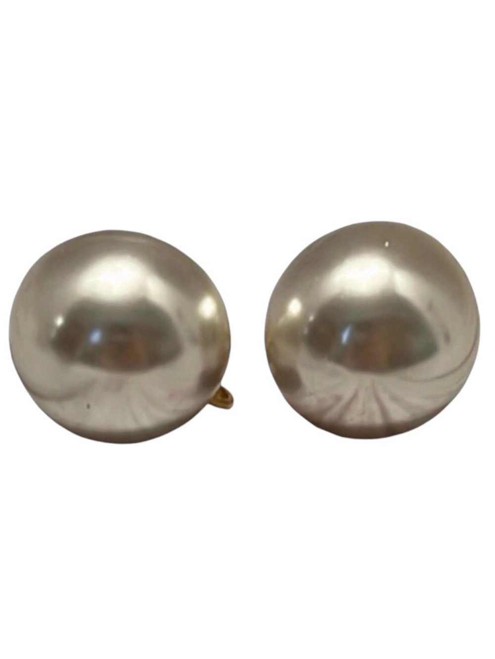 Vintage Faux Pearl Screwed Back Earrings
